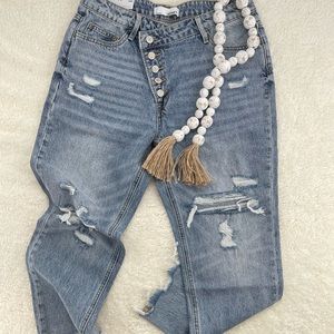 Vervet flying monkey jeans criss crossover waist